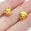 Estilo chino arena oro oro antiguo gato de la fortuna sonajero tambor lingote colgante DIY pendiente collar accesorios de joyería al por mayor