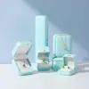 Caja para Anillo con Corona Redondeada Personalizada de Fábrica Caja para Joyería Caja para Colgante Collar Caja de Empaque para Joyería Lista para la Venta