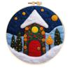 Ins Venta Caliente Halloween Fantasma Calabaza Decoración de Fieltro Colgante para Niños Dibujos Animados Poke Fieltro de Lana Agujado Bordado a Mano Poke