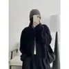 Sun Yoo: Tejido elegante, suave pero con una buena silueta. Suéter cárdigan cómodo, corto y acogedor para otoño e invierno