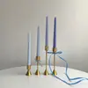 Velas cónicas largas de colores estilo europeo de 25 cm, perfectas para cenas a la luz de las velas creativas, restaurantes de estilo occidental, banquetes y bodas.