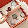 Tazas de Té Culturales y Creativas Chinas de Moda, Tazas de Maestro de los Cinco Hornos Famosos, Caja de Regalo para Taza de Té, Caja de Regalo Souvenir, Regalos para Eventos y Reuniones Anuales para Empleados y Clientes