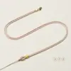 Cordón para colgante de oro simple, cuerda fina de ágata de cera de abeja para manualidades, cuerda para collar de cristal, cuerda para colgante hecha a mano, venta al por mayor