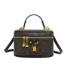 Bolsas femininas populares deste ano 2026 nova bolsa caixa com estampa vintage corrente bolsa de maquiagem versátil bolsa de ombro transversal