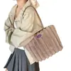 Bolso de Mano de Peluche Gran Capacidad Bolso de Axila Estilo Coreano para Mujer Bolso de Hombro Nuevo Bolso de Hombro Casual para Mujer