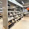 Estante de Exhibición para Tienda de Colecciones de Zapatos y Ropa de Fábrica, Estante de Exhibición de Tenis de Hierro Forjado, Estante de Exhibición de Almacenamiento de Zapatos de Múltiples Niveles