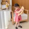 Conjunto de Ropa para Niña: Top de Blusa tipo Muñeca con Mangas Voladas y Shorts, Nuevo Estilo de Verano, Ropa Infantil de Comercio Exterior para Edades 3-8