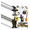 Tienda de Pegatinas de Halloween Pegatina para Vidrio de Puerta de Ventana Pegatina de Ventana Removible Decoraciones de Brujas de Terror Pegatina de Pared Autoadhesiva