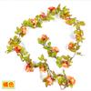 Rosa Simulada Vid de Rosas de 17 Cabezas Flor Falsa Interior Techo Tubería de Aire Acondicionado Enrollamiento Decoración Arco de Boda Venta al por Mayor