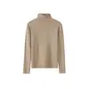 Blusa Segunda Pele Gola Alta Inverno Clássico Versátil Gola Empilhada Malha Lisa Cor Sólida Blusa Segunda Pele