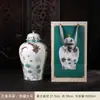 Tarro de té azul y blanco cerámico supergrande de alta calidad para el hogar boutique té negro Pu'er a prueba de humedad sellado tarro de té para despertar tarro universal