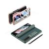 Para Samsung fold3 Funda para Teléfono Móvil Bisagra Magnética Cobertura Completa Estuche Película Estuche Integrado para Lápiz W22 Estuche Protector de Cuero Liso
