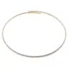 Collar de Cadena Redonda para Clavícula Sexy con Pedrería Europeo y Americano Transfronterizo Estética de Moda Simple Accesorios de Bobina para Cuello Venta Caliente