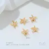Contas Espaçadoras Banhadas a Cobre 14K de Alta Fixação Cor Marinha Série Vida Marinha Estrela do Mar Golfinho Tartaruga Contas Cristal Acessórios para Joias DIY