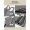 Chaleco Estilo Chica Caliente con Copas para Mujer, Adecuado para Primavera y Verano, Se Puede Usar como Ropa Exterior o como Capa Base Anti-Exposición, con Copas y Tirantes Extraíbles