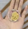 Pegatina para Teléfono Móvil de Oro Puro 999 2 Mg Dios de la Riqueza Caqui Ruyi Talismán de Paz para Atraer Riqueza y Hacerse Rico Regalo Popular Fabricante Venta al por Mayor