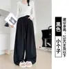 Calça de terno de veludo cotelê feminina, novo estilo primavera e outono, emagrecedora e com bom caimento, calça casual para baixinhas, calça larga de perna reta estilo coreano
