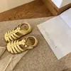 Zapatos de Verano Tejidos Koji para Niños, Sandalias para Niños Pequeños, Zapatos Romanos Cerrados para Niñas, Zapatos Transpirables Calados para Bebés Niños