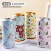 ¡Guau! Porta pañuelos para coche, Material de aleación de aluminio de alta gama, Tubo de pañuelos con estampado de dibujos animados para uso en coche
