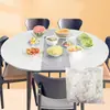 Manteles desechables al por mayor, versión engrosada para bodas y celebraciones, mantel redondo transparente impermeable universal desechable con cordón