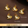 Jingde Jewelry Accesorios del Año del Caballo Chapados en Oro Amuletos de la Suerte del Año del Caballo Cuentas Espaciadoras Accesorios para Joyería DIY Amuletos Colgantes