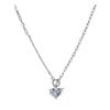 Colar Azul Glacial Amor Feminino Zircônia Fivela Ote Estilo Doce Cool Spice Girl Corrente para Clavícula Design de Nicho Corrente para Suéter Acessórios Femininos