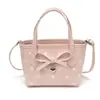 Bolsa de Mão Estilo Doce e Feminino com Laço e Bolinhas Bolsa Saco Bolsa Feminina 2026 Nova Moda Versátil para Ombro e Transversal