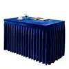 Falda de Mesa de Terciopelo Dorado Personalizada Mantel para Mesa de Conferencias Cuadrado Cubierta para Mesa de Exposición de Oficina Falda de Mesa Falda de Mesa Simple para Promoción de Eventos