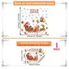 Festival de Navidad Múltiples Estilos Papá Noel Reno Pegatinas para Ventana Vidrio de Escaparate Puerta de Cristal Decoración Pegatinas Electrostáticas para Vidrio