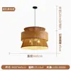 Lámpara Colgante Retro Estilo Japonés Wabi-Sabi con Estética Zen China para Salas de Té, Casas de Huéspedes, Cabinas de Restaurante, Habitaciones Privadas de Hotel y Mesas de Comedor con Focos