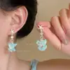 [Fendela de Verano] Nuevos aretes de charm dulce y juvenil de nicho, impresionantes aretes de cuentas, aretes rosas de moda