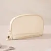 Nueva Bolsa de Almacenamiento Semicircular Lisa de Runhui, Bolsa de Cosméticos Portátil, Gran Capacidad, Venta al por Mayor de Fábrica, Neceser