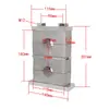 Abrazadera de tubo de aleación de aluminio de alta resistencia GB, abrazadera doble superior e inferior, abrazadera de fijación, soporte de agua, abrazadera doble de aleación de aluminio