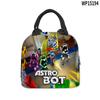 Bolsa de aislamiento portátil con diseño de robot cósmico 3D, bolsa de refrigerador de papel de aluminio, bolsa de almuerzo de gran capacidad
