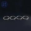 Pé Prata 999 Brincos Twist Brincos Brincos Círculo Cativos Furos Para Orelha Elegante Alta Classe Atmosférico Luz Luxo Pequeno Anel De Orelha