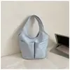 Bolso de Mano de Lona Pequeño Estilo Coreano 2026 para Mujer, Bolso Cubo con Múltiples Bolsillos, Bolso de Mano Ligero para Viajar al Trabajo y Compras