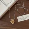 Collar Largo con Borlas Plateadas del Mismo Estilo que una Bloguera Coreana para Mujer, Cadena para Suéter de Tetera de Alta Gama Elegante y Versátil para Mujer