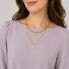 Collar de cruz de doble capa para hombre, estilo disco hip hop, de moda, con personalidad para mujer, accesorios de suéter combinables