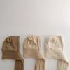 Otoño e Invierno Nuevo Estilo Sombrero y Bufanda para Niños Todo en Uno Invierno Lindo y Cálido Sombrero de Lana para Niños y Niñas Bebé Venta al por Mayor