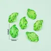 Colgante Pequeño Transparente de Acrílico Hojas Verdes Simuladas Accesorios para Joyería DIY Colgante para Collar Pendientes Colgante Colgante
