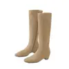 Botines de Gamuza Puntiagudos Estilo Nuevo 2026 para Mujer, Tacón de Cuña Oculto para Aumentar Altura Interior, Adelgazantes, Versátiles, Botas Altas Otoño/Invierno para Mujer