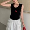 Feizi Ji de Principios de Otoño Viene con Copas, Chaleco para Cubrir los Pechos, Cuello Redondo, Ropa Exterior, Ropa Interior, Tirantes Anchos, Chaleco sin Mangas 3691