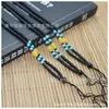 Fábrica de Origem Cordão de Colar Trançado Feito à Mão, Cordão Pendente Estilo Miçanga Seed Azul e Amarelo, Cordão para Pingente de Jade, Acessórios para Joias, Fabricante