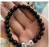 DF Nueva Pulsera de Cuentas Piedra Volcánica Mancuerna Joyería Europea y Americana Piedra Natural Turquesa Transfronteriza Accesorios Calientes para Hombre y Mujer