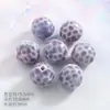 Cuentas Cerámicas Forma de Bola de Cáñamo Retro 16mm Agujero Recto Colorido Puntos Sueltos Material para Pulsera Collar Joyería DIY