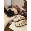 Sandalias de plataforma con punta tejida Explosions Two-Wear para mujer, novedad de verano 2023, zapatos romanos casuales blancos que combinan con todo
