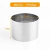 Utensilios para hornear de tres energías molde para pan de tambor grande antiadherente redondo círculo para mousse de queso círculo para tarta cortador de galletas