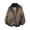 Sudadera cárdigan de retazos a cuadros de otoño de imitación de dos piezas para pareja, estilo old money, chaqueta casual holgada para hombres y mujeres