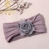 Diadema de nailon para niños nuevos europeos y americanos, diadema de flores para bebé rosa, protección para fontanela de bebé, gorro para recién nacido