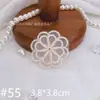 60 Tipos de Flores Bordadas e Borboletas Bege Materiais Decorativos, Adornos para Roupas, Acessórios de Bordado, Arte em Tecido, Acessórios para Têxteis Domésticos